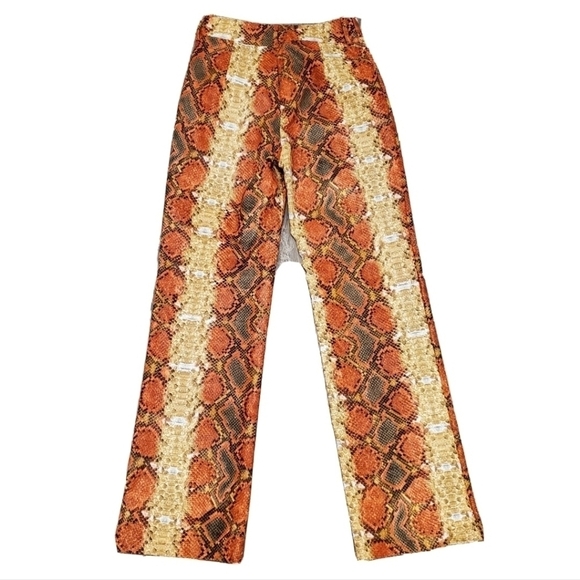 I AM GIA PYTHON SHIRAZ PANTS ORANGE - Picture 2 of 6